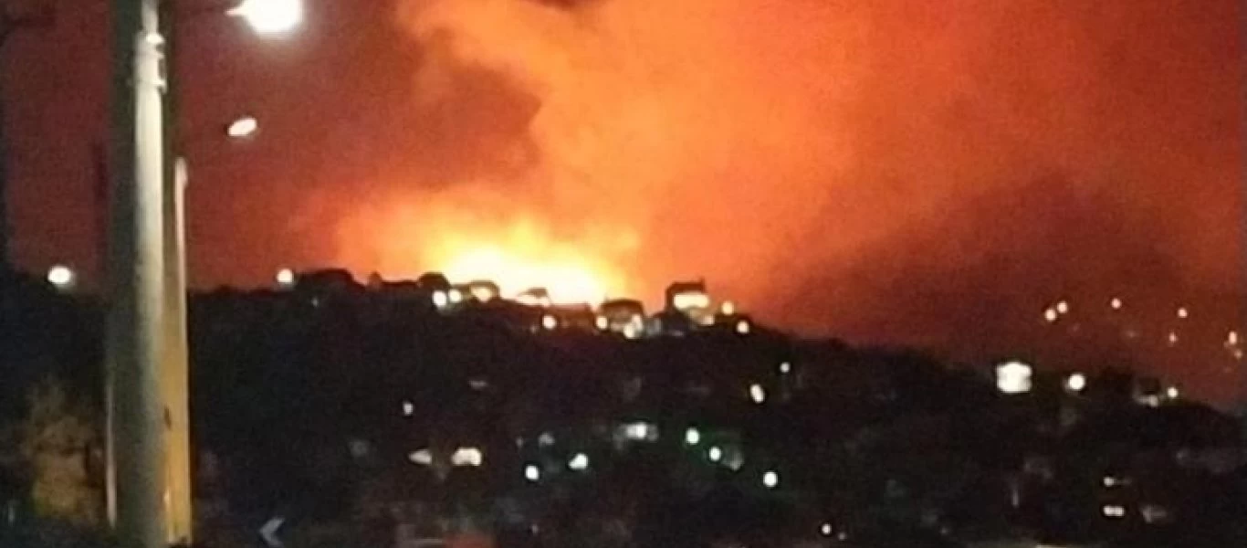 Μεγάλη φωτιά στο Πόρτο Ράφτη: Πνέουν ισχυροί άνεμοι - Συναγερμός στην Πυροσβεστική